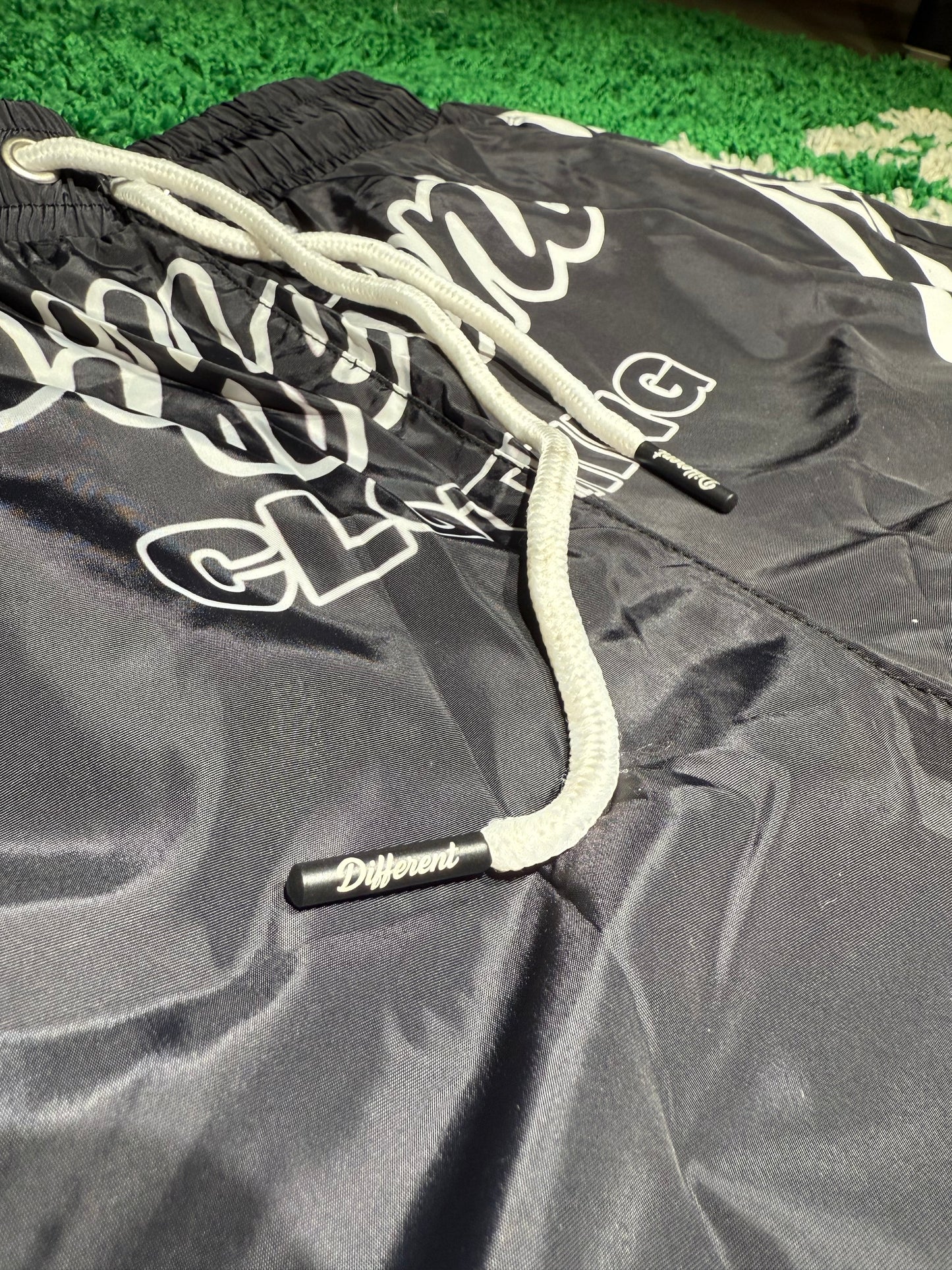 DIFFERENT CLOTHING SWISHY SHORTS BLACK