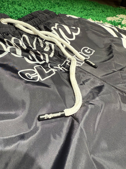 DIFFERENT CLOTHING SWISHY SHORTS BLACK