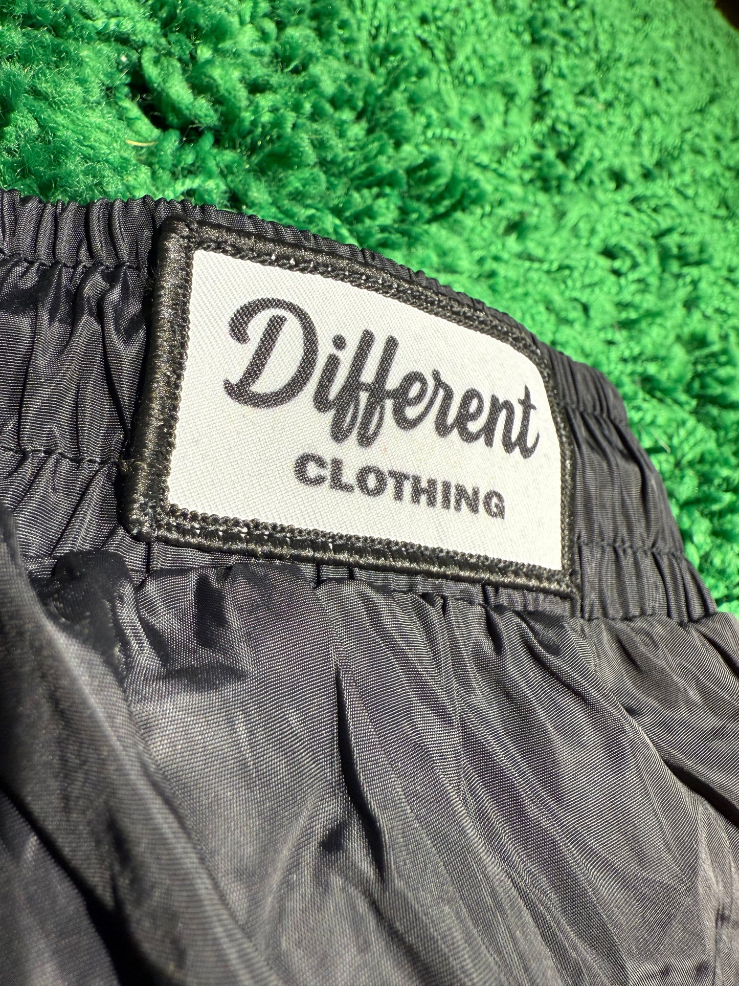 DIFFERENT CLOTHING SWISHY SHORTS BLACK