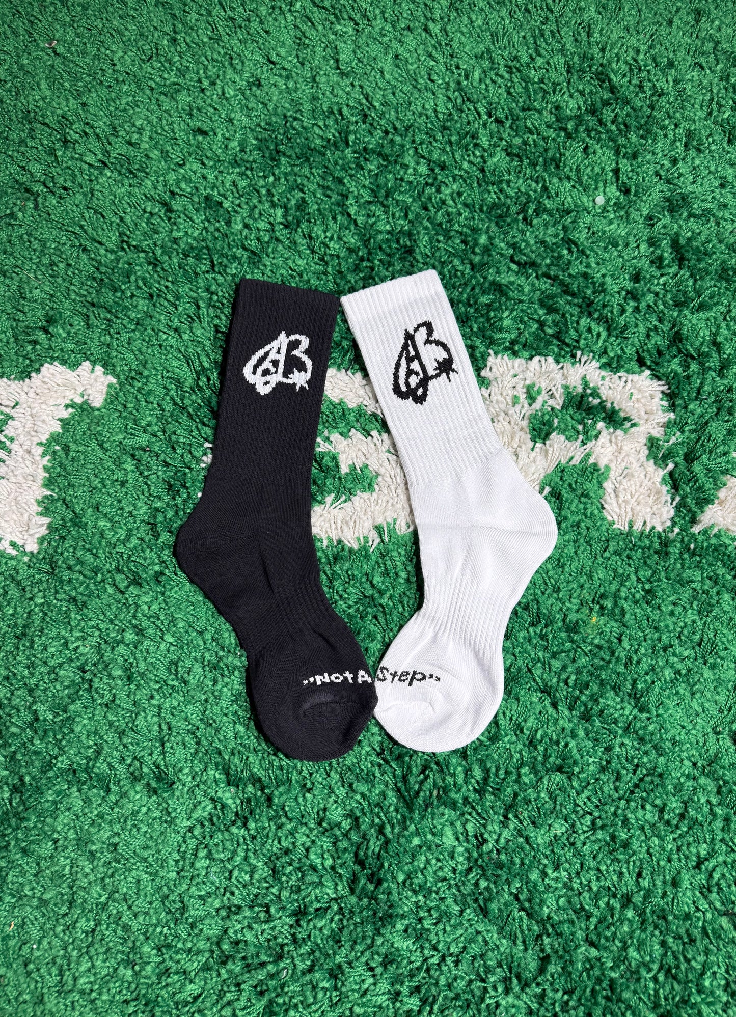 “NOT A STEP” LOGO SOCKS
