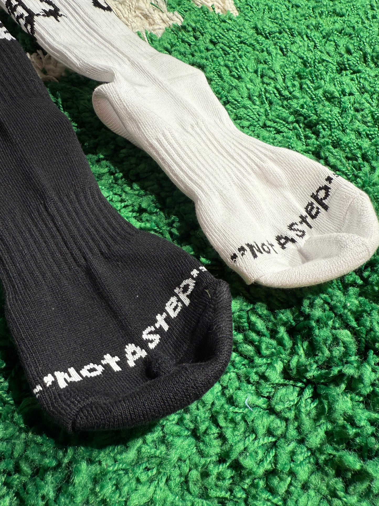 “NOT A STEP” LOGO SOCKS