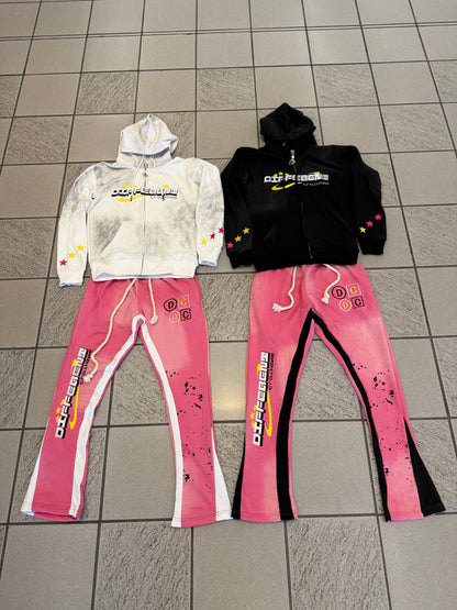 Born Different flared sets (WHITE/BLACK)